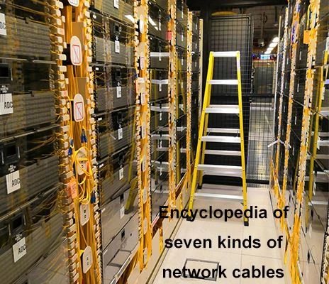 Encyclopedia med syv slags netværkskabler